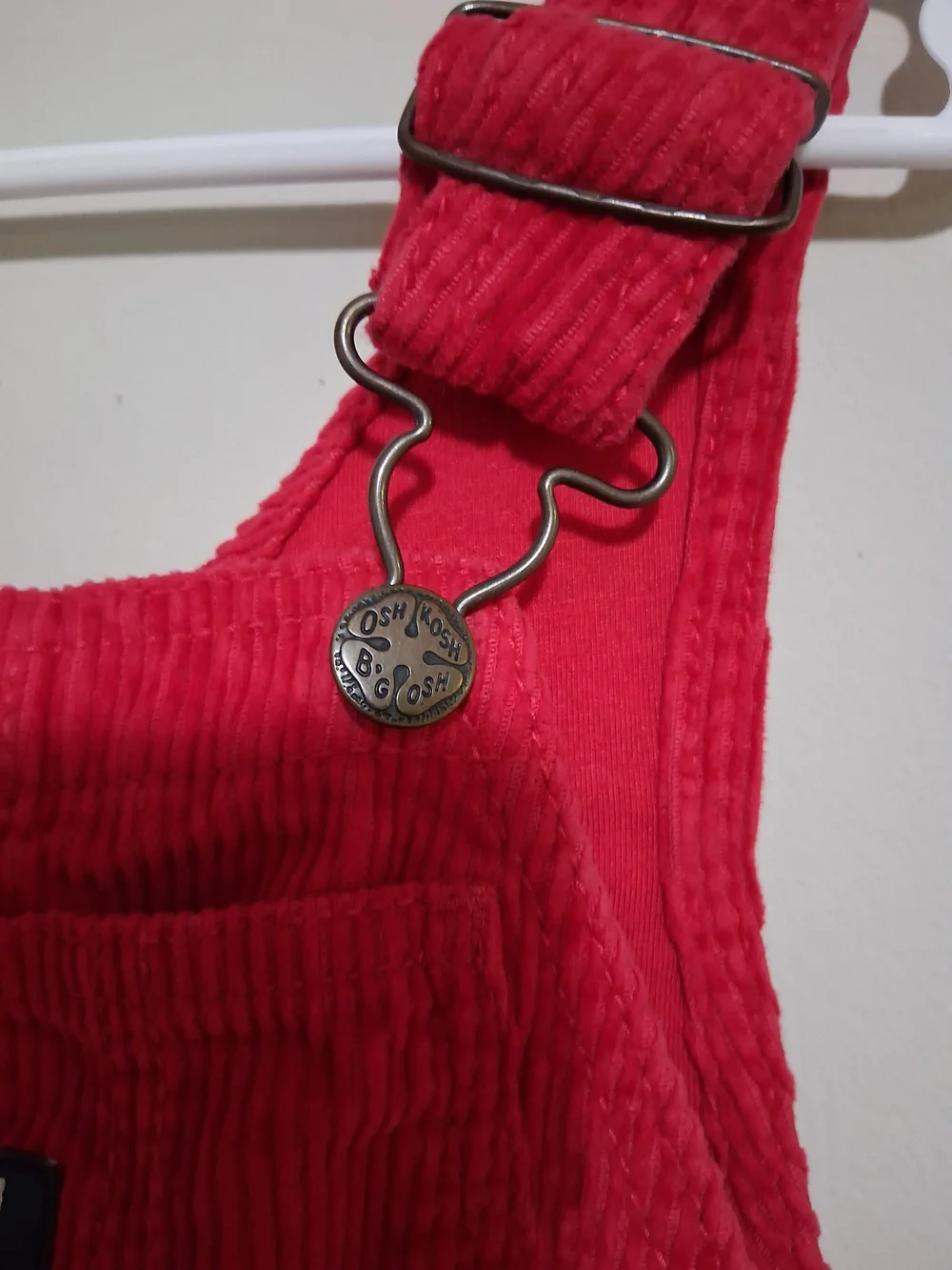 OshKosh B'gosh Red Corduroy Overalls for Kids